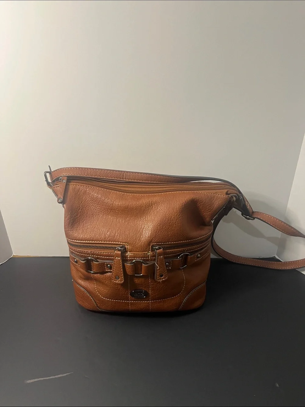 BOC Born Brown Faux Leather Crossbody Bag - Classic Shoulder Bag